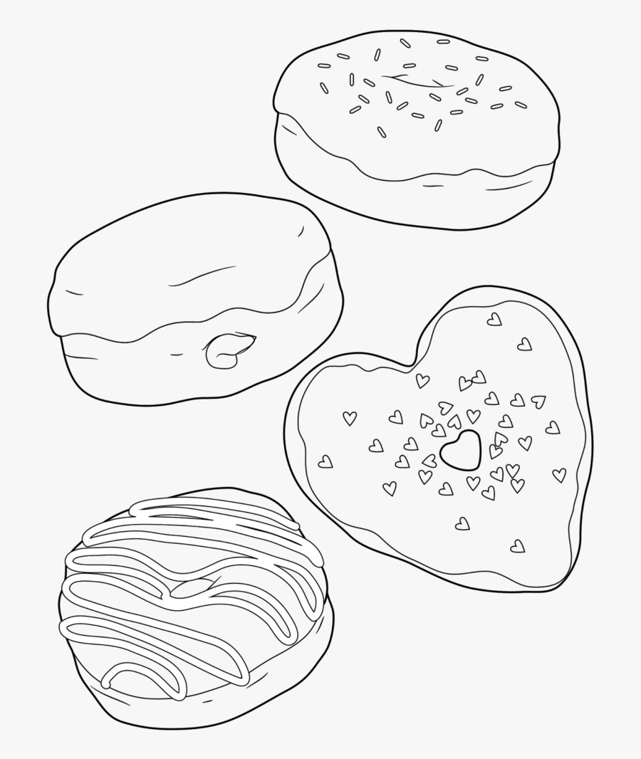 Coffee Donut Coloring Pages , Transparent Cartoons - Printables Coloring Pages Of Donuts, Transparent Clipart