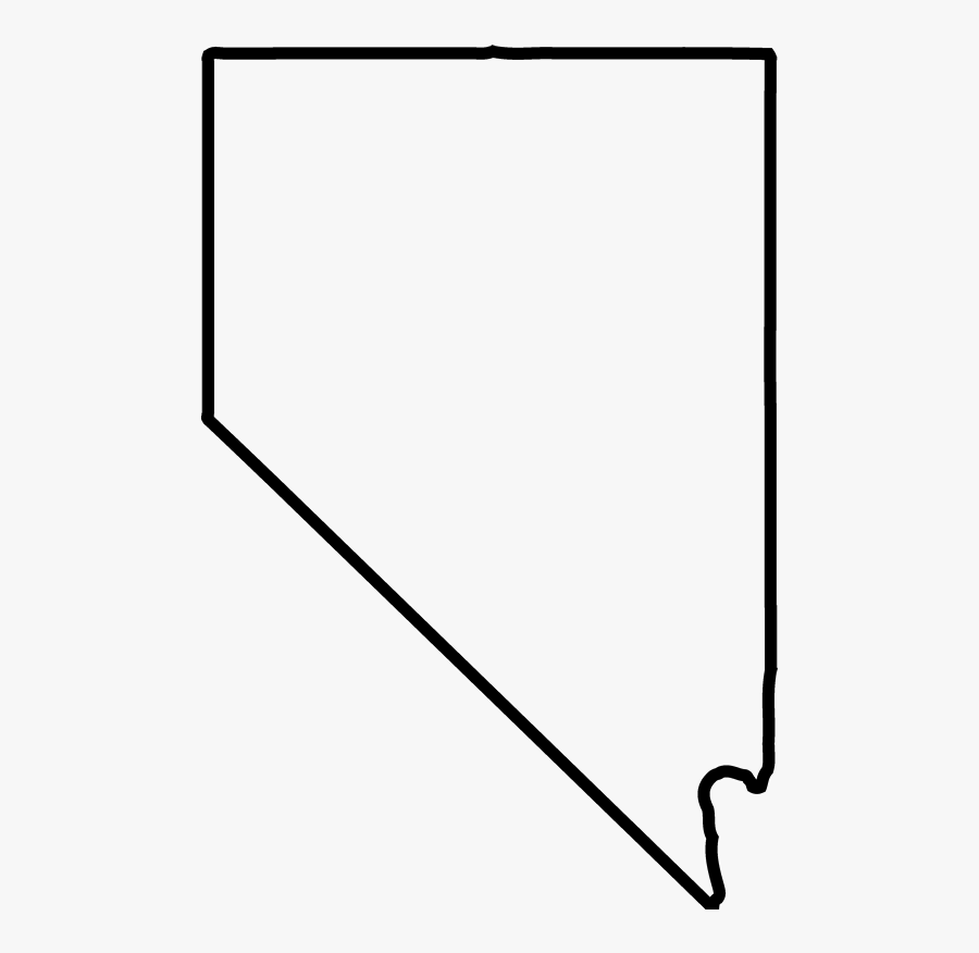 Clip Art Nevada Shape - Black And White Nevada Outline, Transparent Clipart