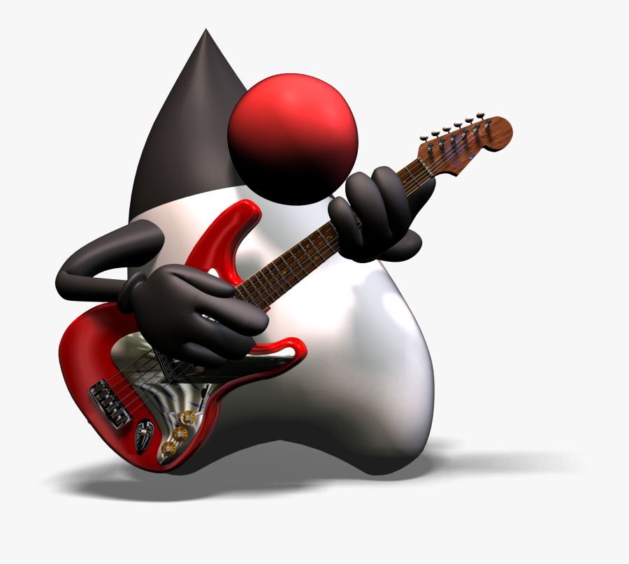 File - Duke-guitar - Java Duke Guitar, Transparent Clipart