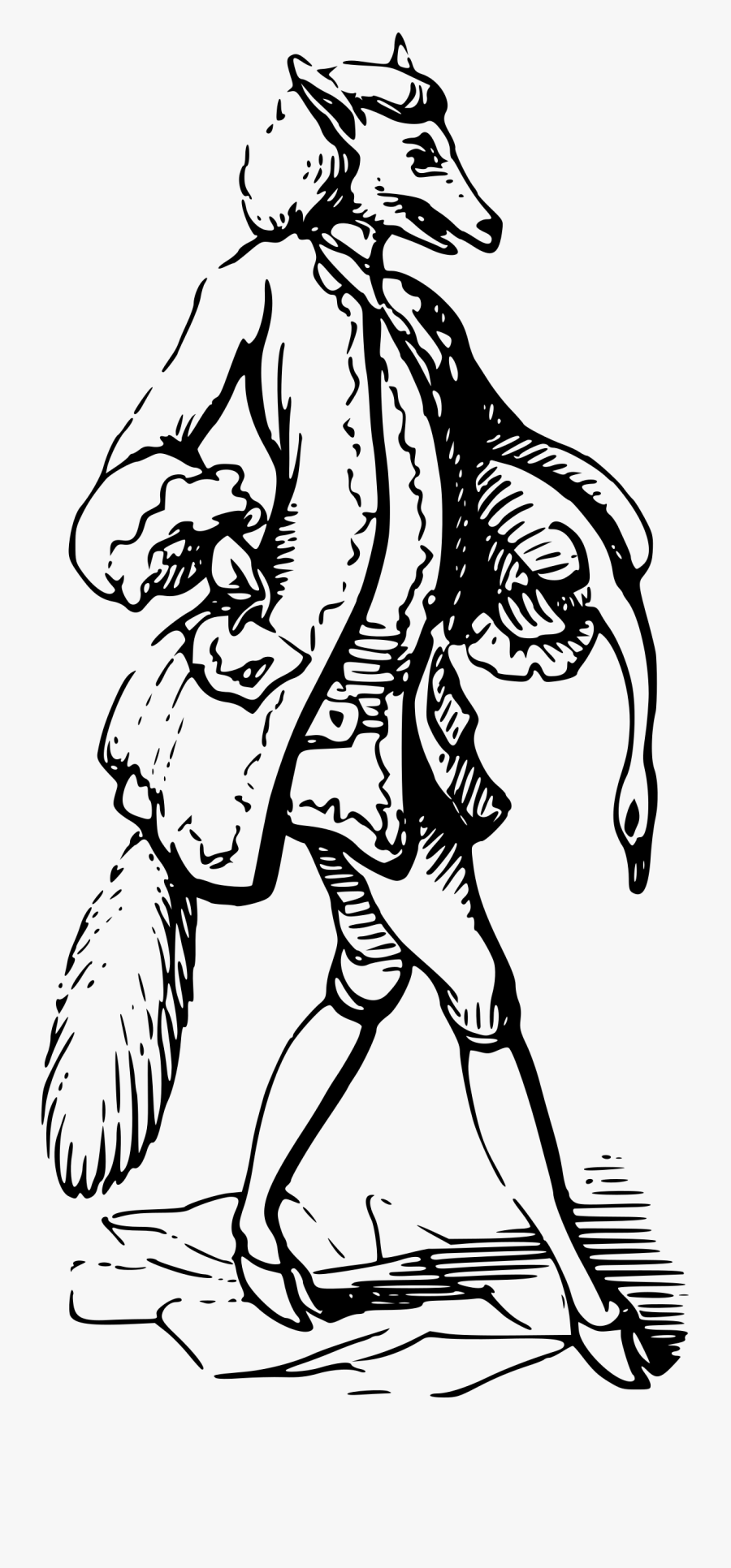 Fox And Goose Clip Arts - Fox, Transparent Clipart