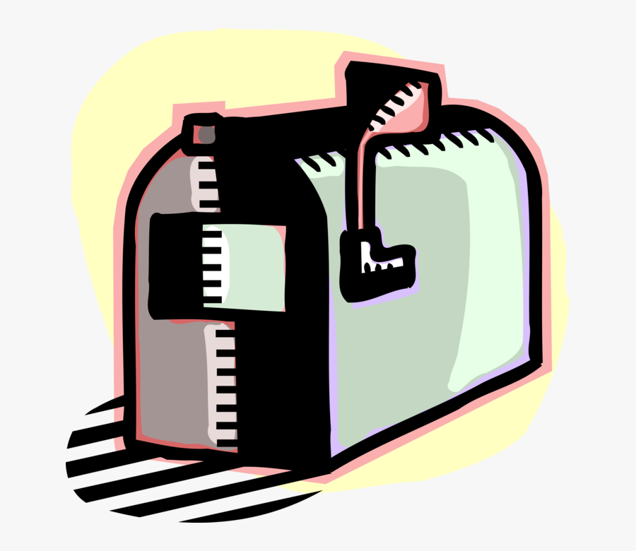 Vector Illustration Of Letter Box Or Mailbox Receptacle, Transparent Clipart