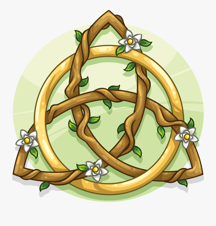 Green Triquetra Png, Transparent Clipart