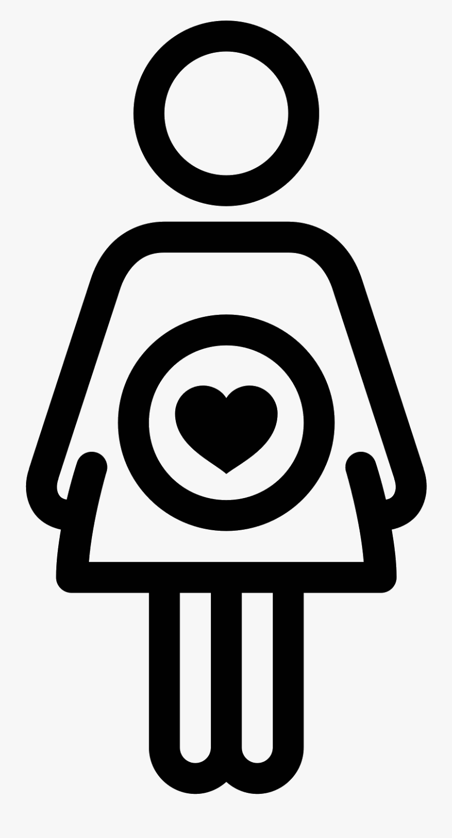 Clip Art Icon Free Download Png - Stick Figure Pregnant Icon, Transparent Clipart