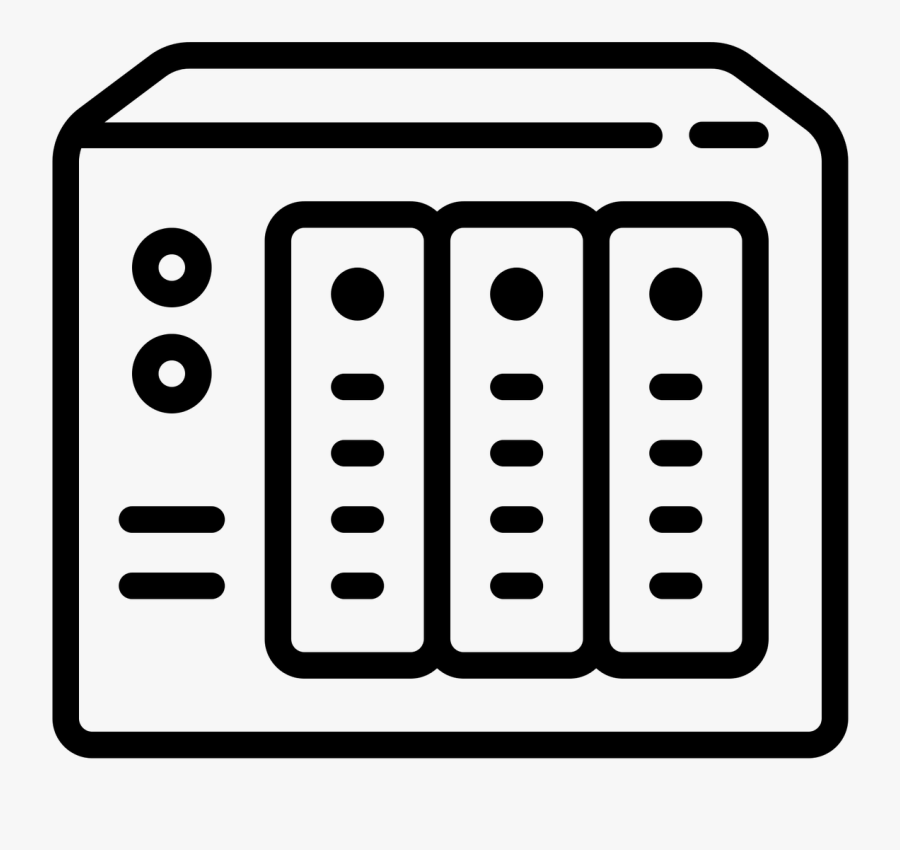 Network Attached Storage Icon, Transparent Clipart