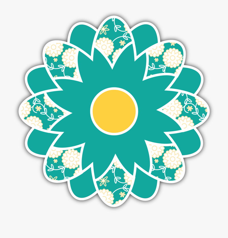 Flower Embellishments For Scrapbooking, Card Making, - Circle, Transparent Clipart