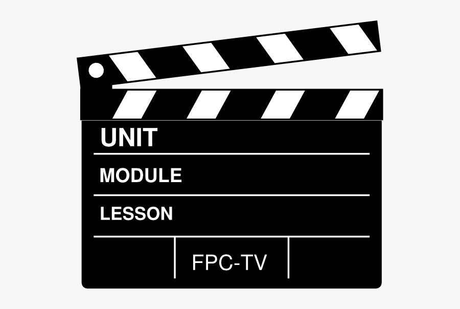 Clapperboard Clipart, Transparent Clipart
