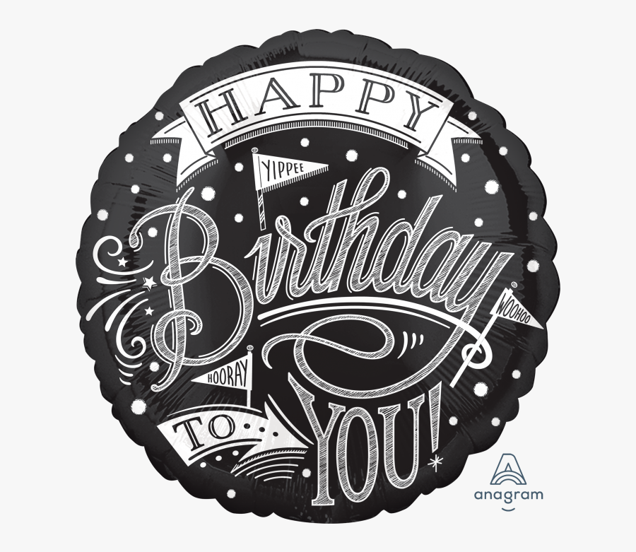 Happy Birthday Chalkboard Png, Transparent Clipart