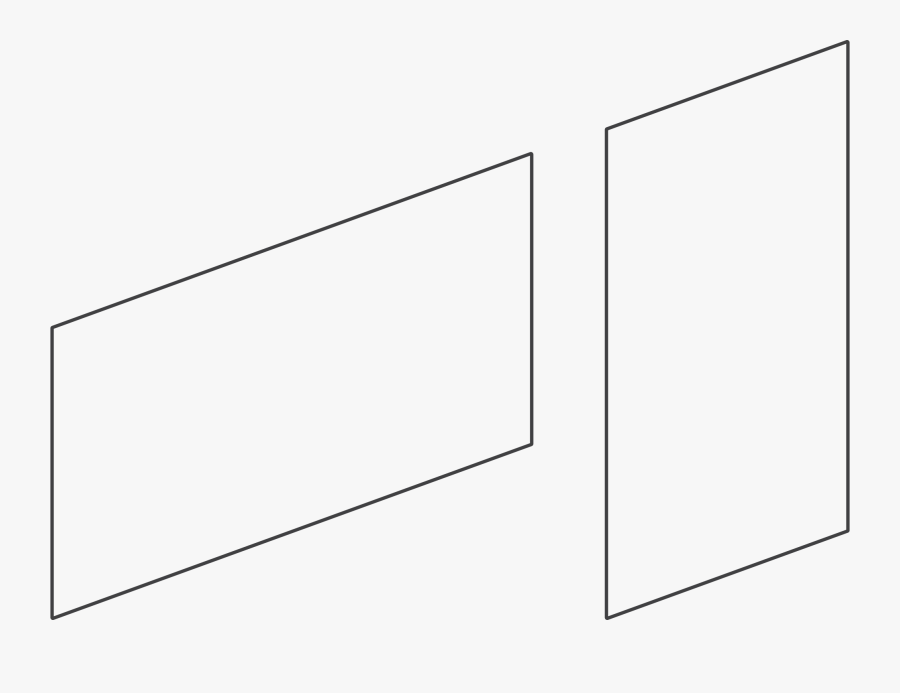 Clip Art Postcard Template Psd - Parallel, Transparent Clipart