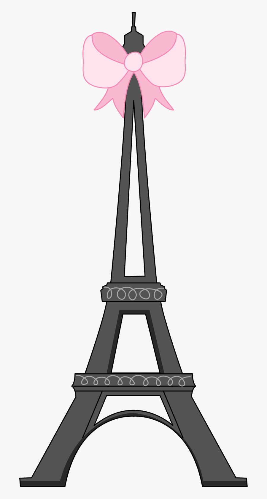Ayuda Por Favor Con - Clipart Eiffel Tower With Bow, Transparent Clipart