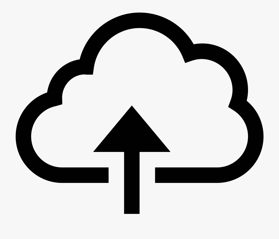 Upload To Cloud Icon - Cloud Icon Free To Use, Transparent Clipart