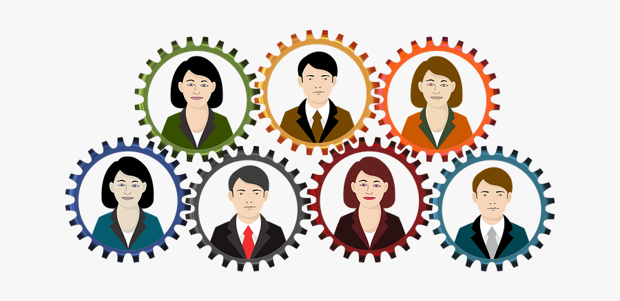 Businesswoman, Women"s Power, Female, Team, Gear - Workplace Roles, Transparent Clipart