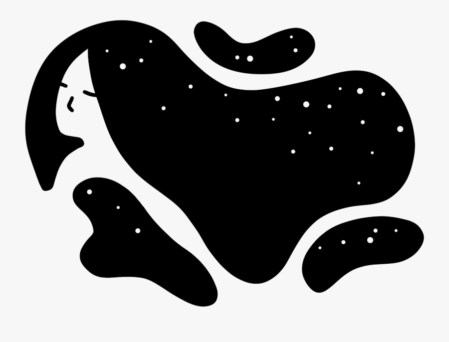 #night #girl #stars #portrait #woman #power #abstract - Illustration, Transparent Clipart