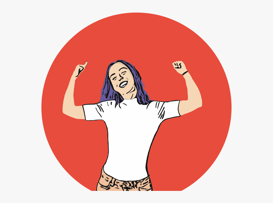 Girlpower Power Girl - Holistic, Transparent Clipart