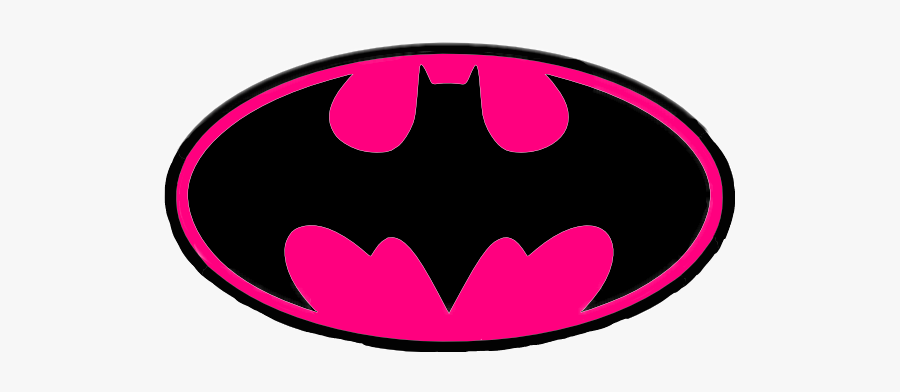 #batman #girl #power #pink - Pink Batman, Transparent Clipart