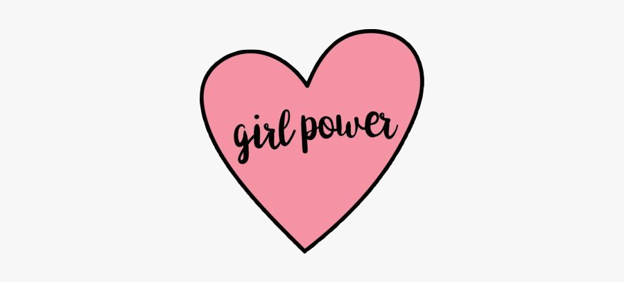 #girlpower #heart #pink #bynisha #art #photography - Pink Stickers Girl Power, Transparent Clipart