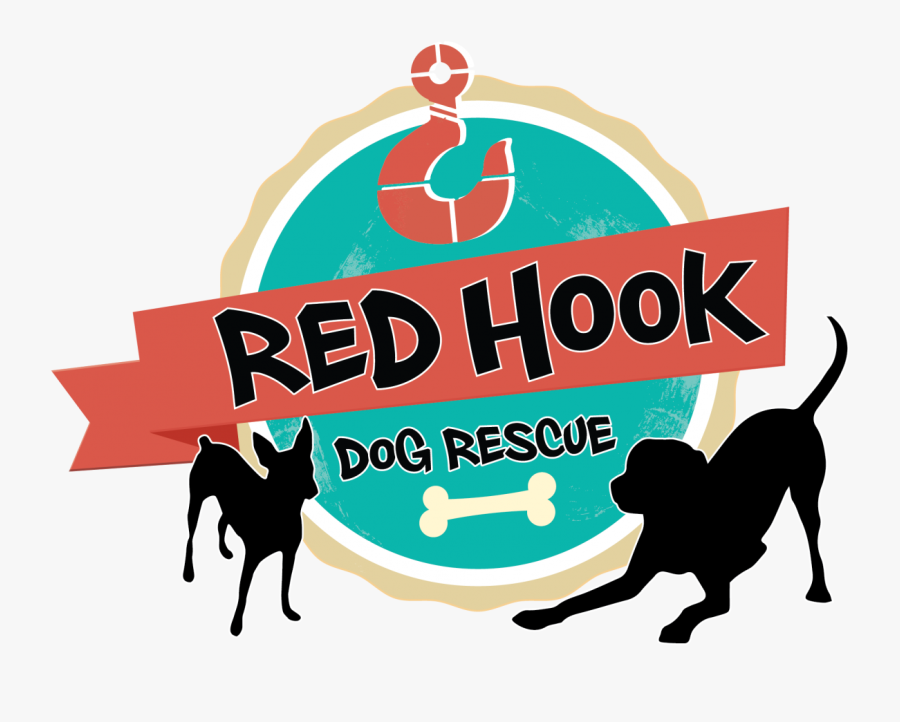 Red Hook Dog Rescue Logo Design - Black Lab Silhouette, Transparent Clipart