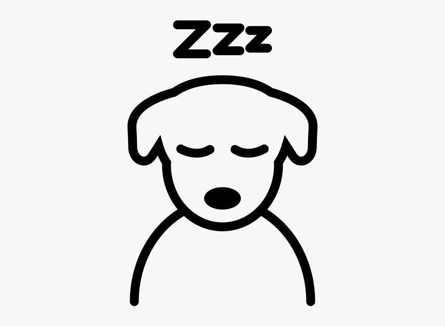 Sleeping Dog Icon Pink, Transparent Clipart