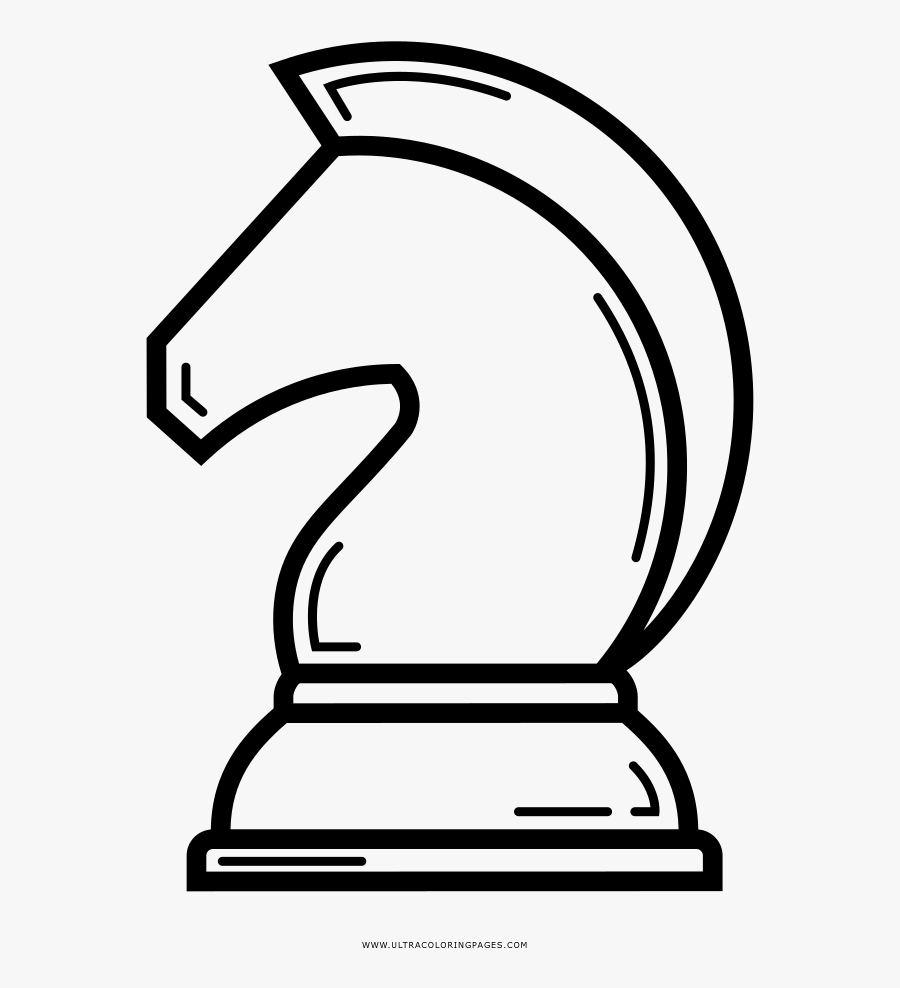 Knight Coloring Page - Line Art, Transparent Clipart