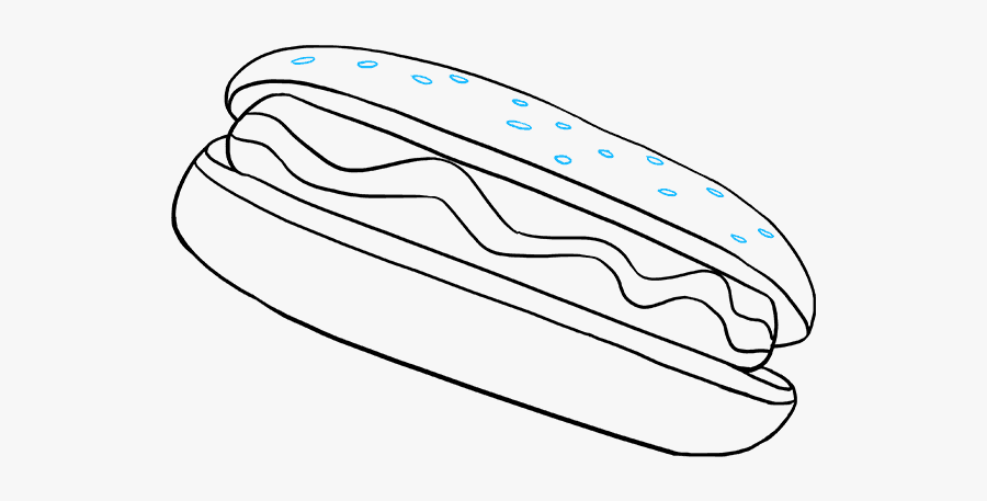 How To Draw Hot Dog - Easy To Draw Hotdog, Transparent Clipart