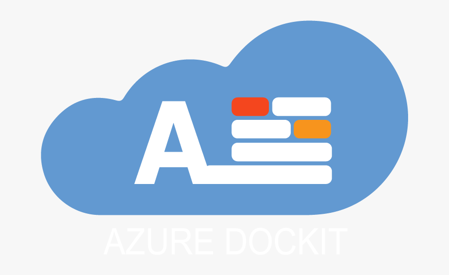 Azuredockitlogo Whitetext, Transparent Clipart