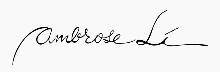 Ambrose Li - Calligraphy, Transparent Clipart