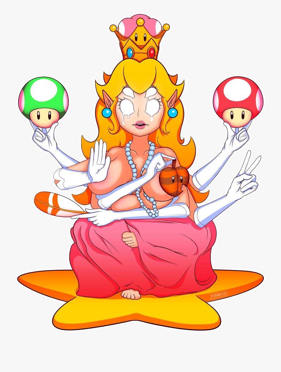 Ascended Princess Peach, Transparent Clipart