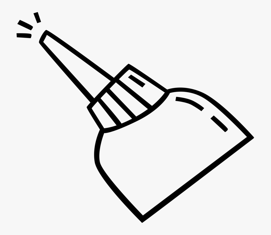 Vector Illustration Of Lubricating Oil Can Lubricates - Line Art, Transparent Clipart