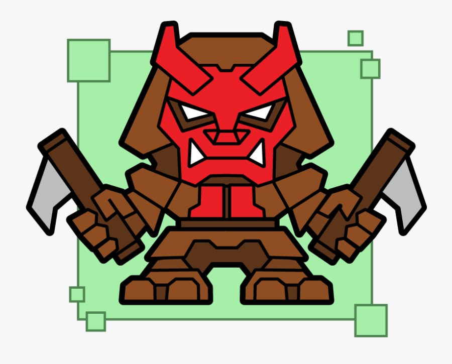 Bitfigs Bio Oni - Cartoon, Transparent Clipart