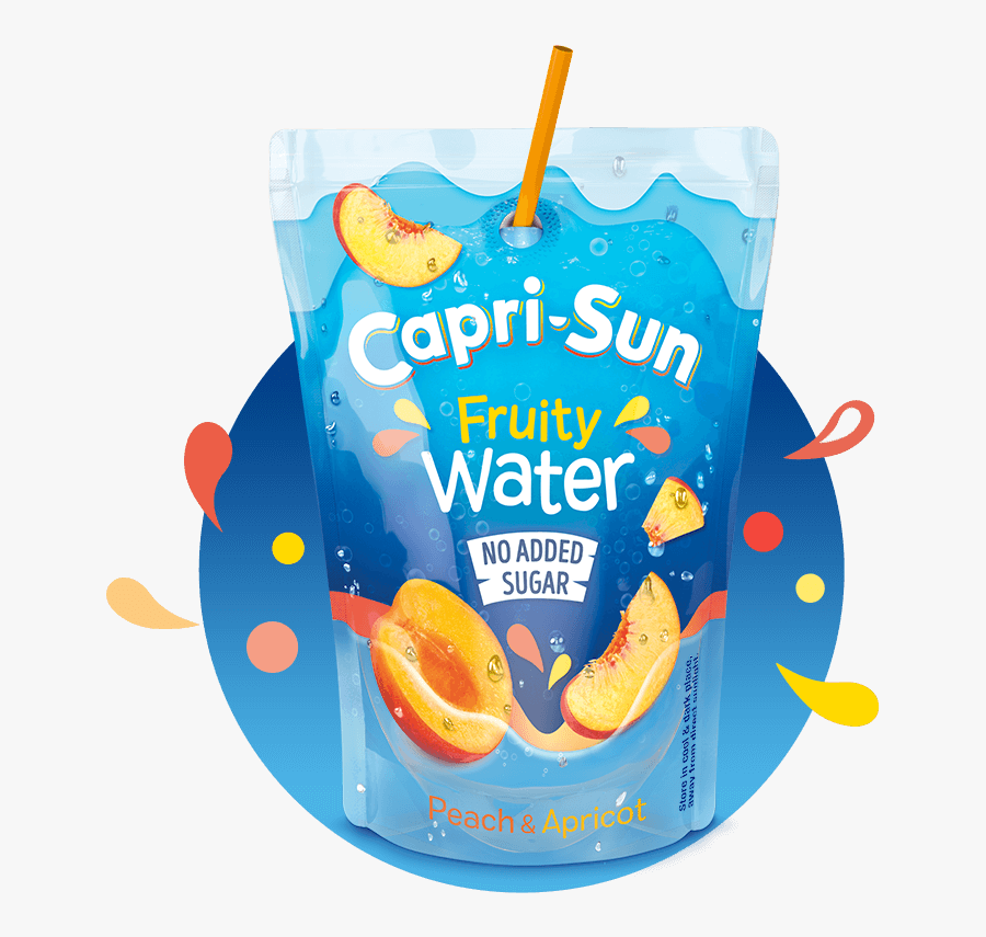 19118-cs Website Hover Fruitywater Peachapricot Splash - Capri Sun Lemon And Lime, Transparent Clipart
