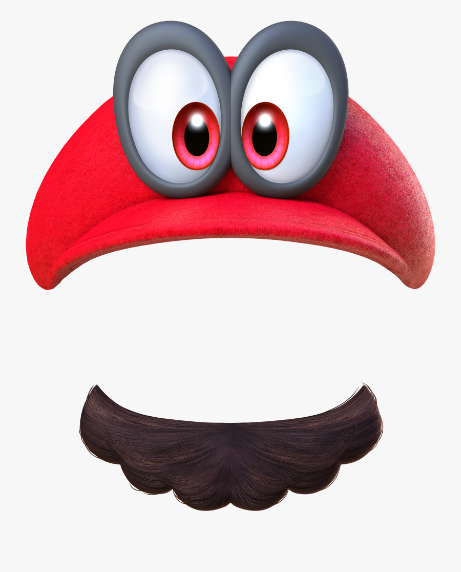 Super Mario Clipart Mustache - Super Mario Odyssey Cappy Png, Transparent Clipart