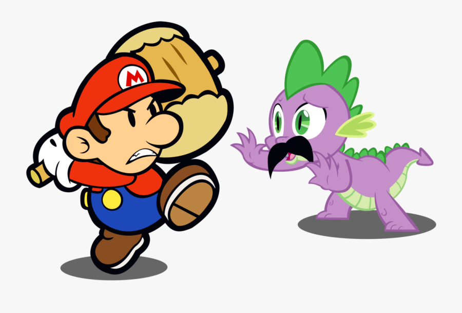 Super Mario Clipart Mustache - Paper Mario No Mustache, Transparent Clipart
