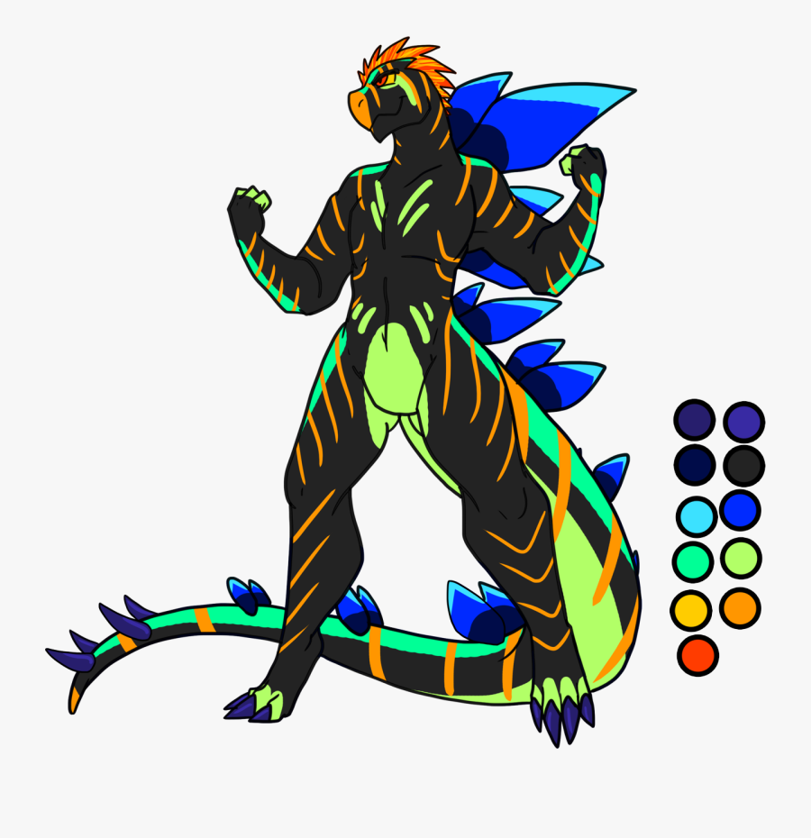 Anthro Stegosaurus, Transparent Clipart