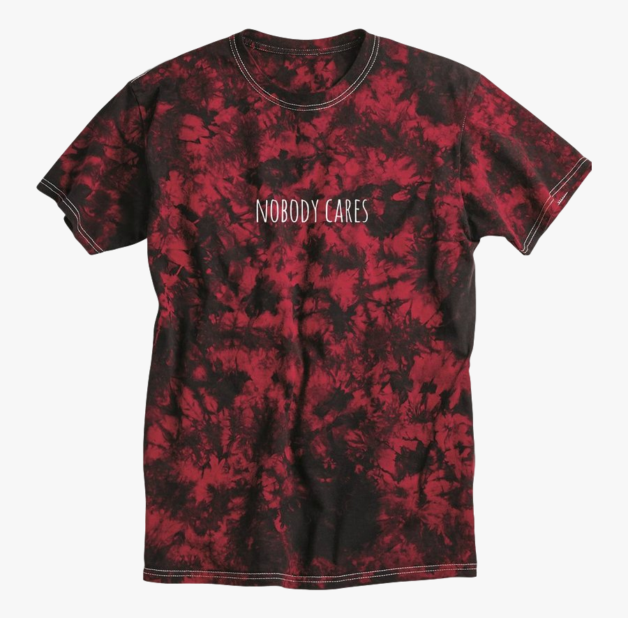 Image Of Nobody Cares Blood-dye - T-shirt, Transparent Clipart