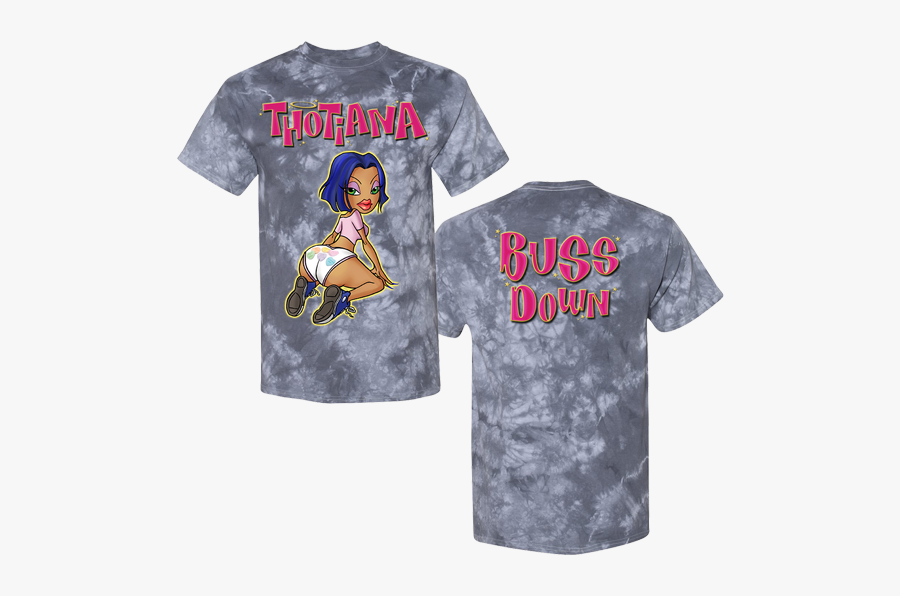Thotiana Tie Dye Tee - Bust Down Thotiana Shirt, Transparent Clipart
