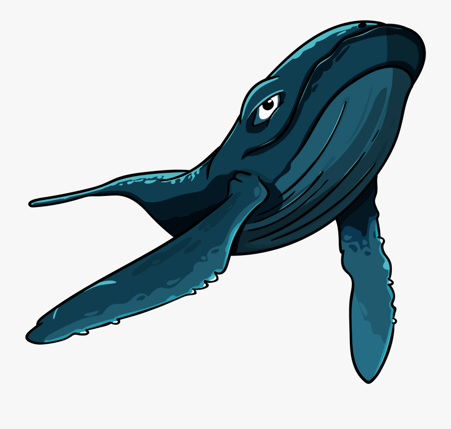 Big Blue Whale - Кит Пнг Гиф, Transparent Clipart