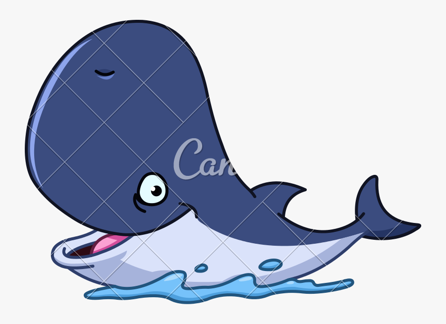 Transparent Whale Happy Cartoon - Baleine Clipart, Transparent Clipart