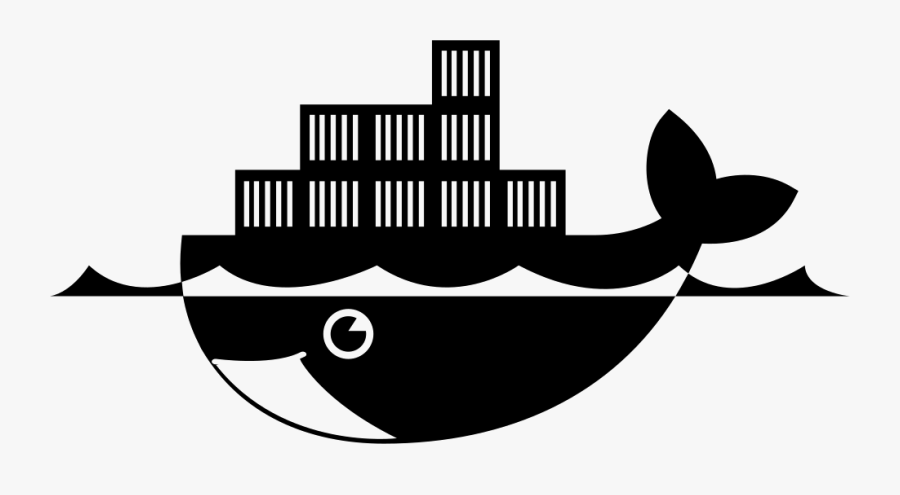 Clip Art,graphics,logo,blue Whale,vehicle,whale - Docker Black Logo Png, Transparent Clipart