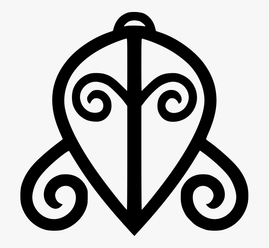 Area,monochrome Photography,symbol - Odo Nyera Fie Kwan Adinkra Symbol, Transparent Clipart