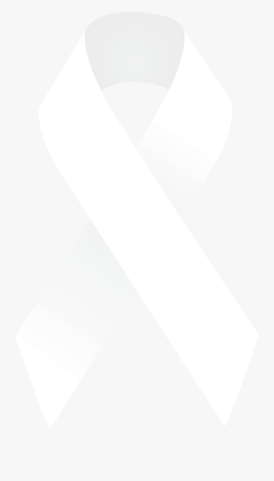 Lung Cancer Symble White Ribbon Lung Cancer Awareness - Cancer White Ribbon Png, Transparent Clipart