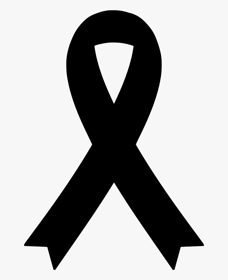 Download Png Black Awareness Ribbon Svg-, Transparent Clipart