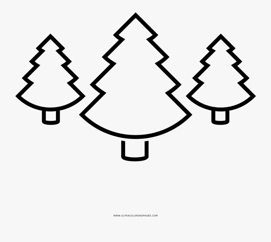 Forest Coloring Page, Transparent Clipart