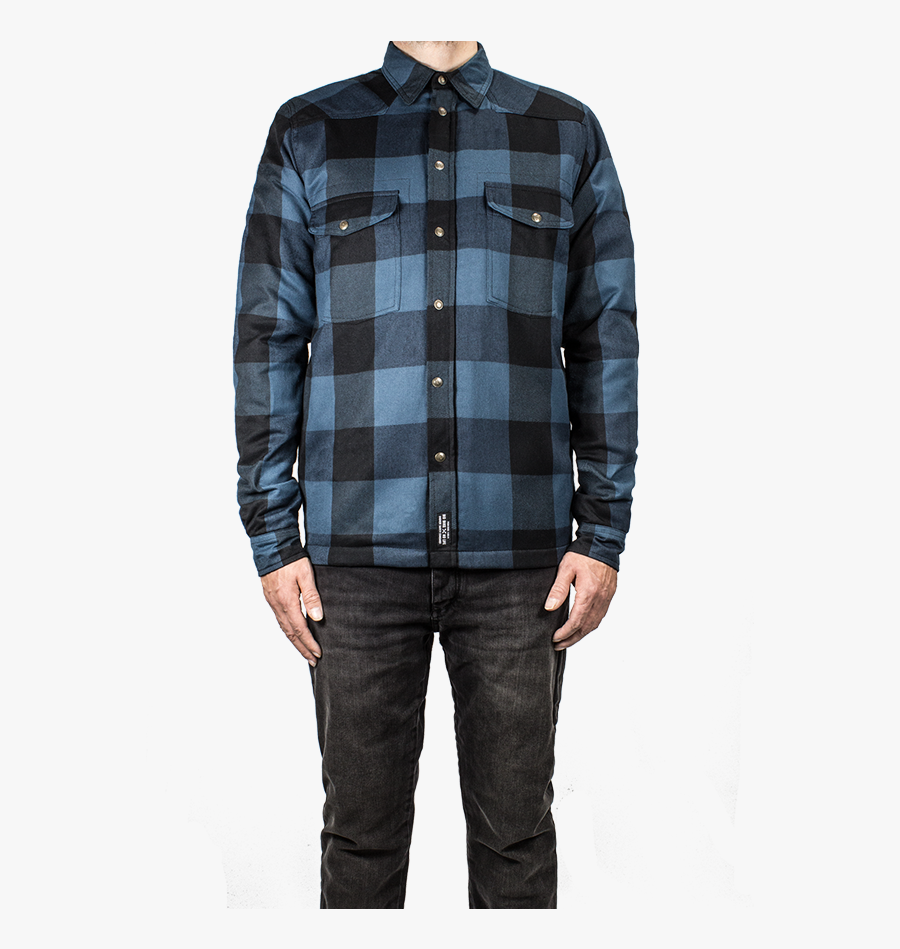 Blue Lumberjack Shirt, Transparent Clipart