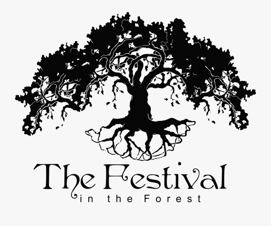 Forest Clip Art Black And White, Transparent Clipart