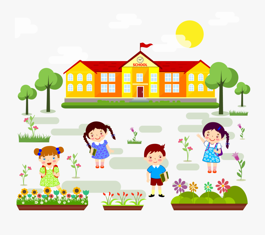 School Cartoon Images Png, Transparent Clipart