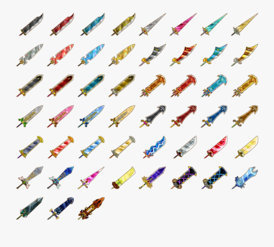 Katana Clipart Pixel Art - Rpg Maker Mv Swords , Free ...