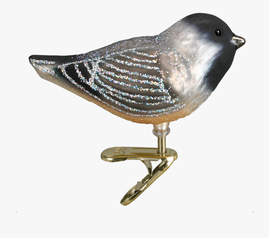 Old World Christmas - Dark Eyed Junco, Transparent Clipart