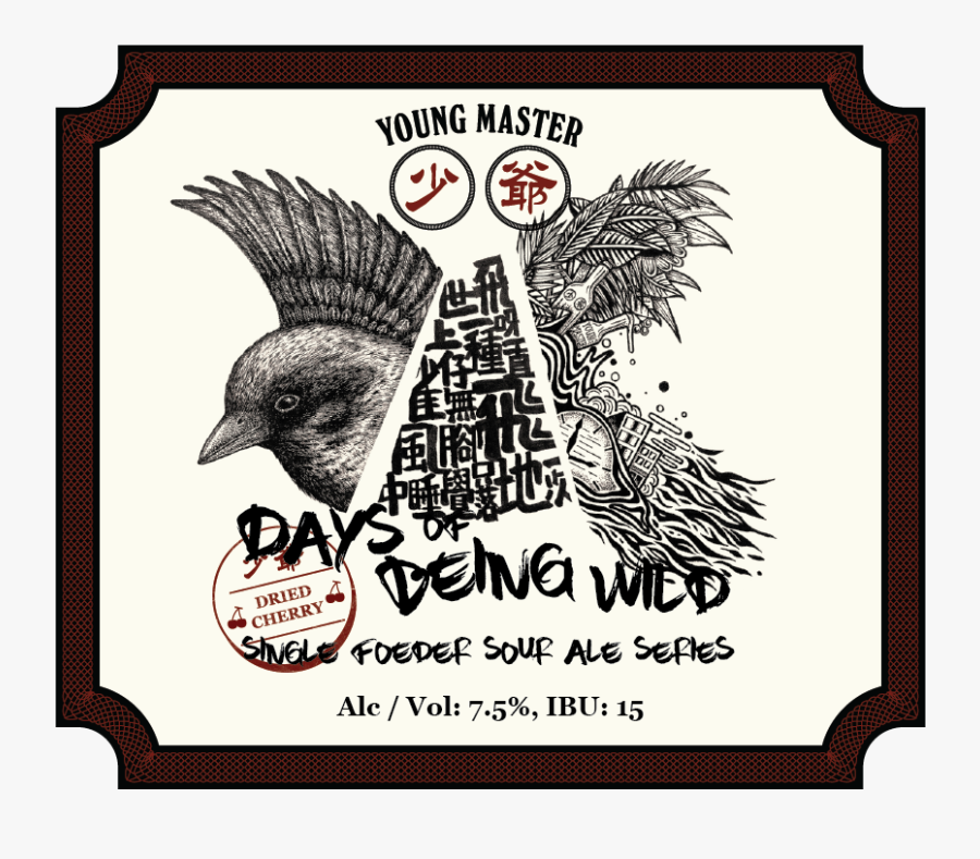 Young Master Days Of Being Wild Beer, Transparent Clipart