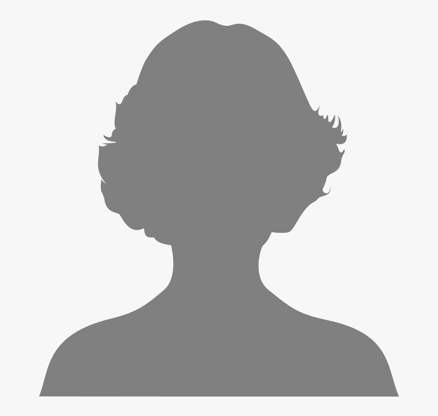 Cain - Woman Front Face Silhouette, Transparent Clipart