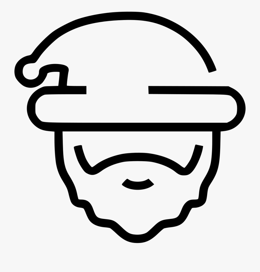 Santa Claus Head, Transparent Clipart