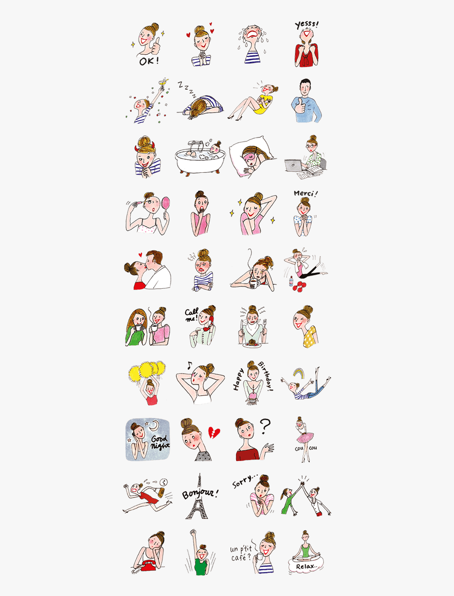 My Little Paris - My Little Paris Line Sticker, Transparent Clipart